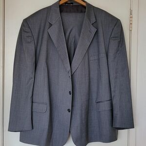 Vintage Oleg Cassini 2-Piece Silver Gray Suit, From The Cassini Gold Line